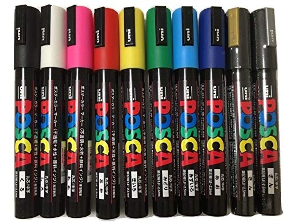 Elemento de la categoría hogar Uni-Ball POSCA PC-5M [10 Pen Set] includes 1 of each - Black