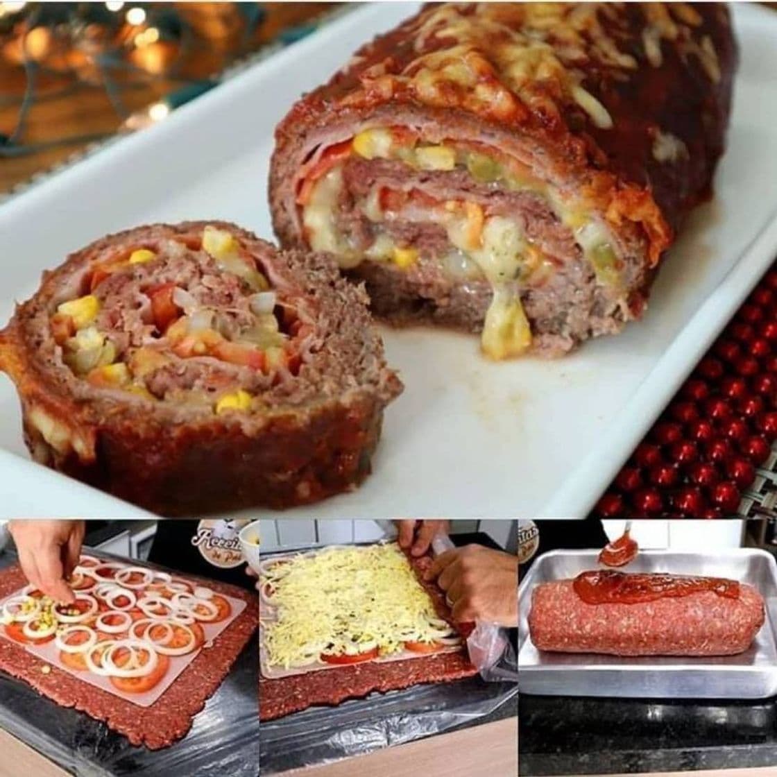 Moda 
ROCAMBOLE DE CARNE Moída COMPLETÃO 😋