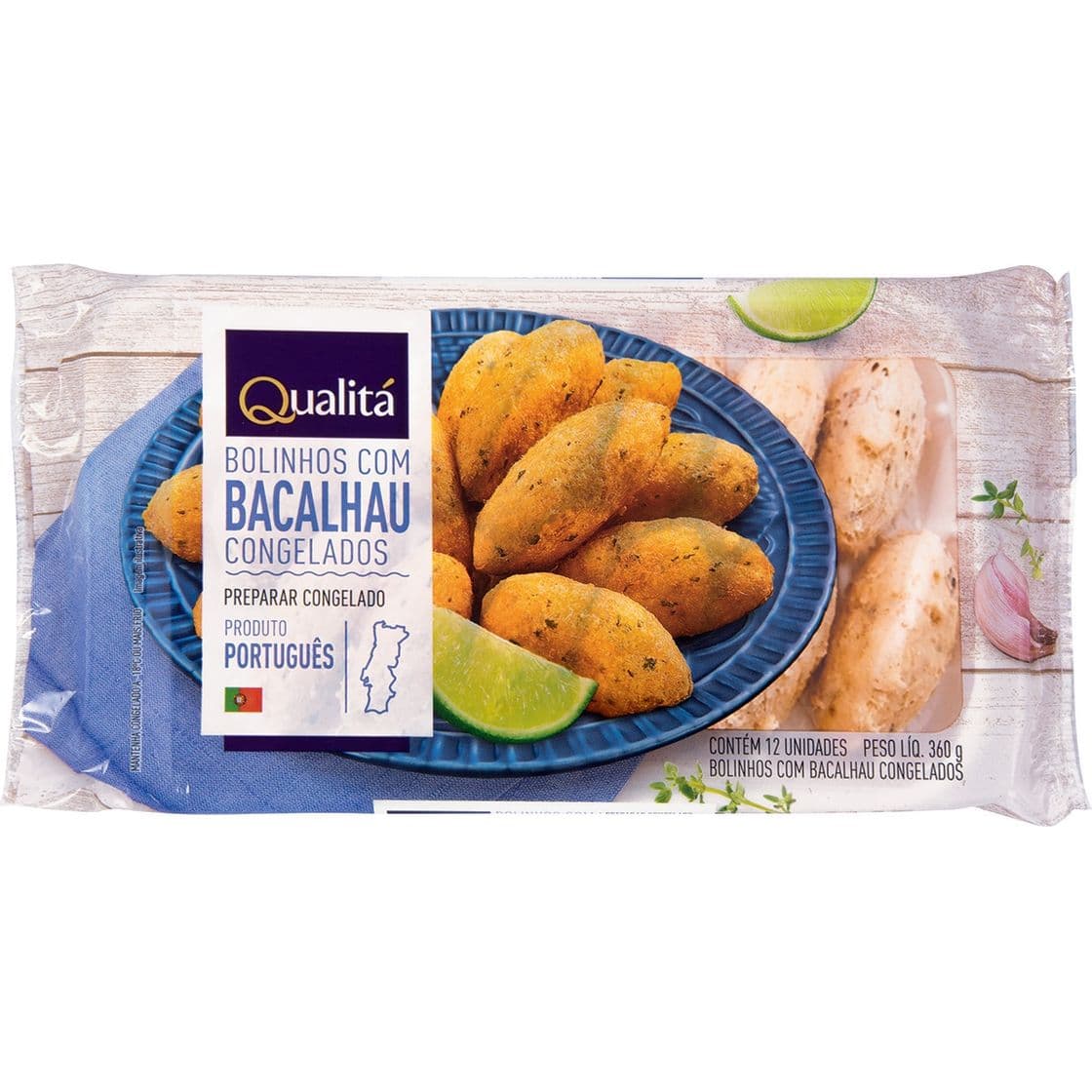 Moda Bolinho de Bacalhau Congelado QUALITÁ 360g | Clube Extra