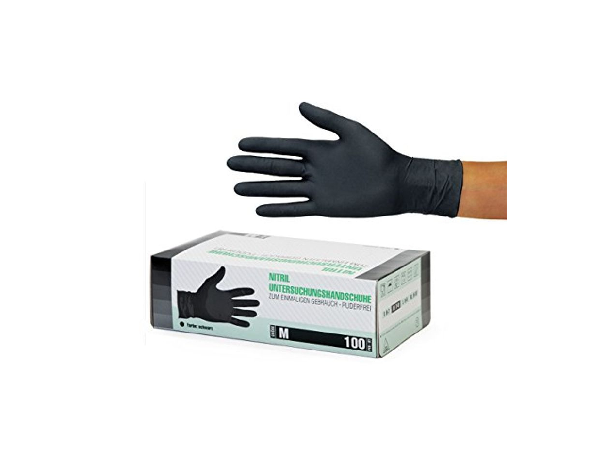 Producto Guantes de nitrilo transparente Guantes libres de látex sin polvo Limpieza Guantes