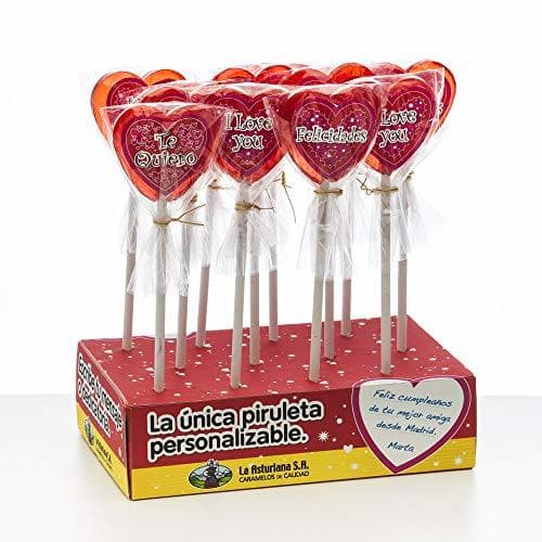 Producto Piruleta Artesana Corazón La Asturiana - Piruletas con forma de corazón con