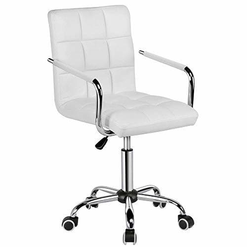 Product Yaheetech Silla Taburete Giratorio Altura Ajustable Carga Max 120Kg para Oficina Trabajo