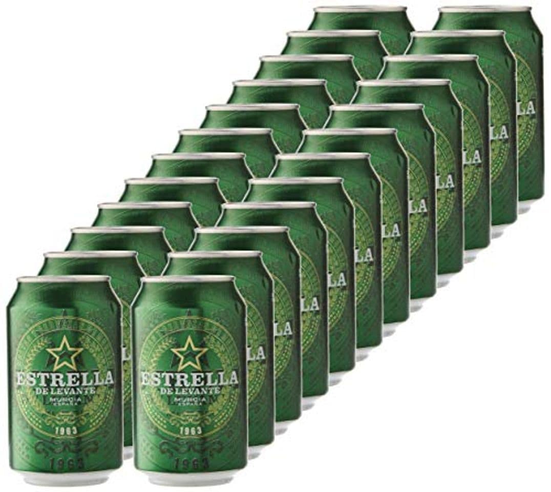 Product Estrella Levante Cerveza - Caja de 24 Latas x 330 ml -