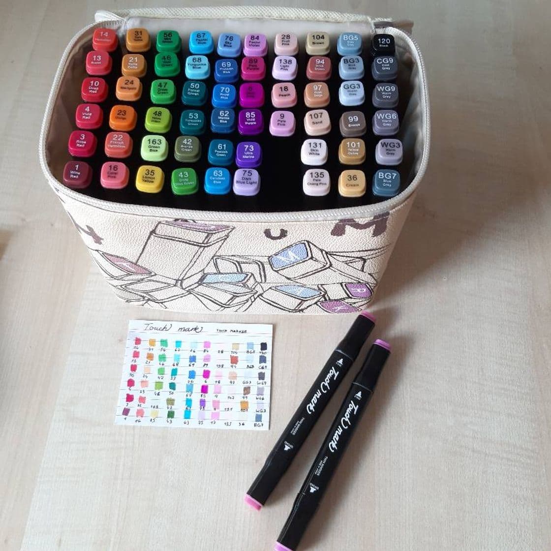 Producto 81 Colores Marker Pen Set Dibujo Rotulador Animación Boceto Marcadores Set con