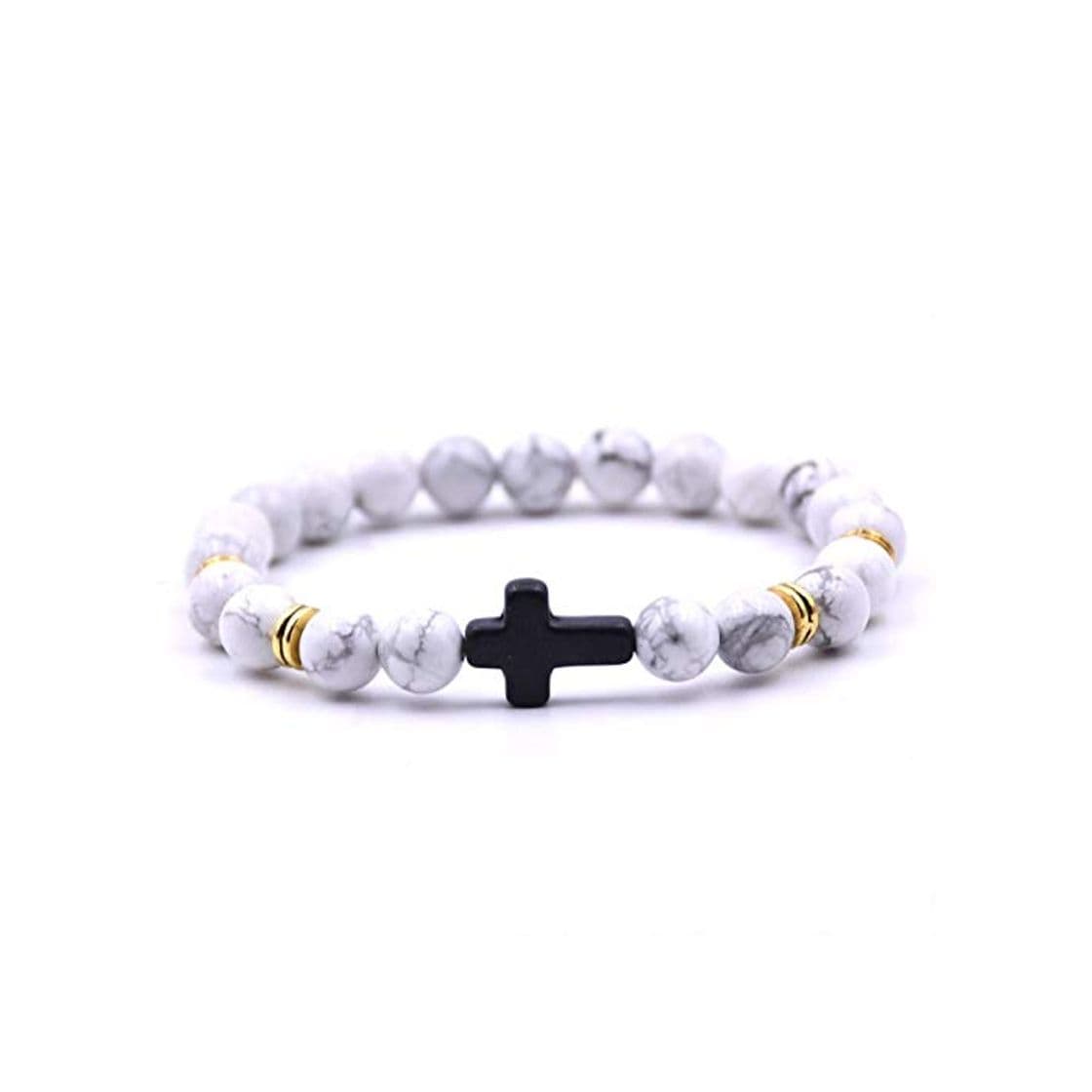 Fashion HUAHUA PulseraPulsera Cruzada para Hombre y Mujer de 8 mm