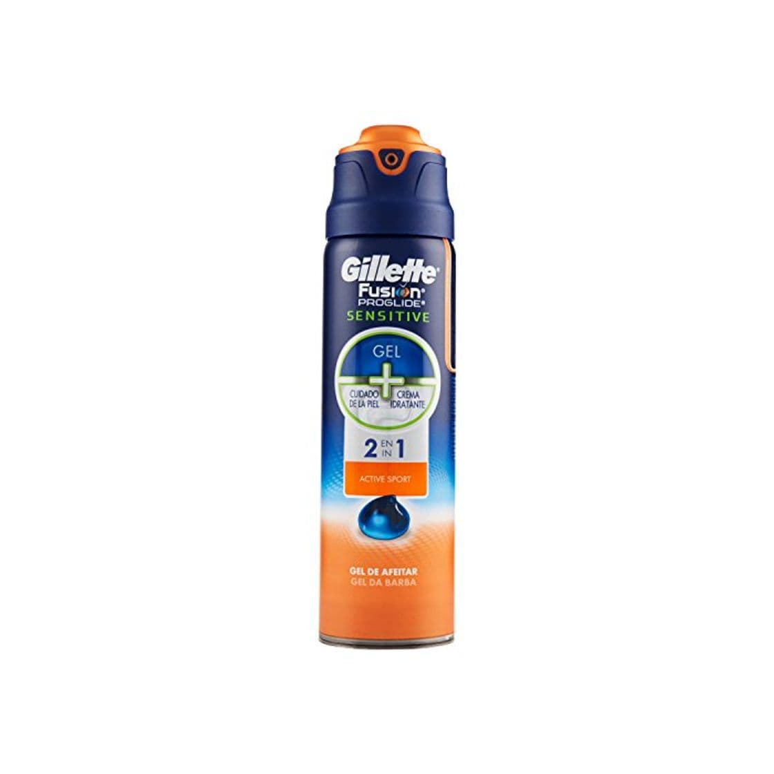 Producto Gillette Fusion ProGlide Sensitive 2 en 1 Active Sport Gel De Afeitado