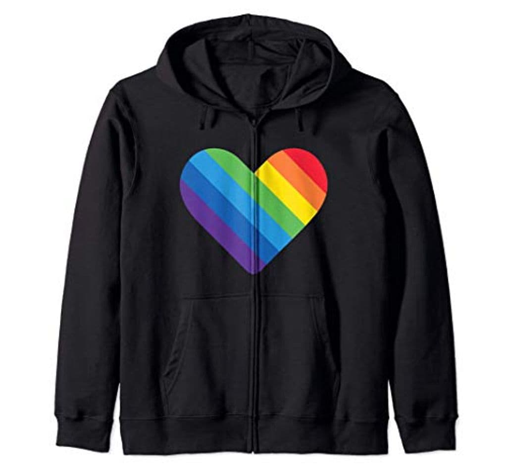 Fashion LGBT Gay Lesbiana Transgénero Orgullo del Corazón Bandera Sudadera con Capucha