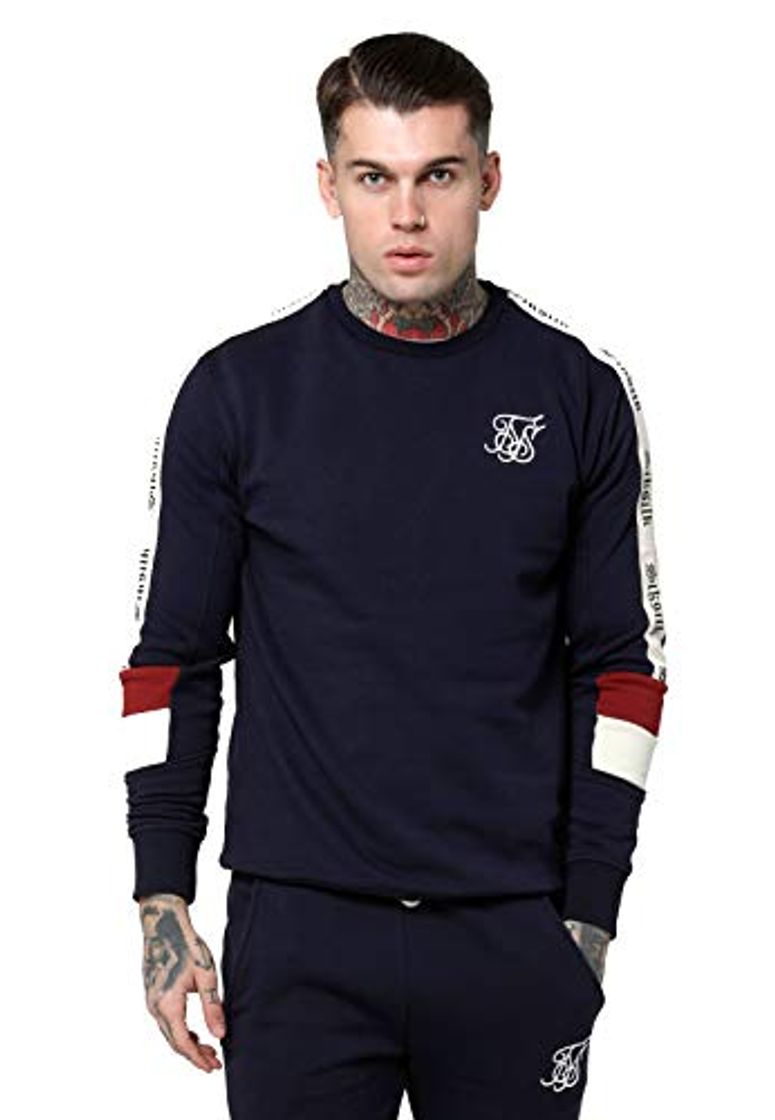 Product SIKSILK Retro Panel Tape Crew Sweater