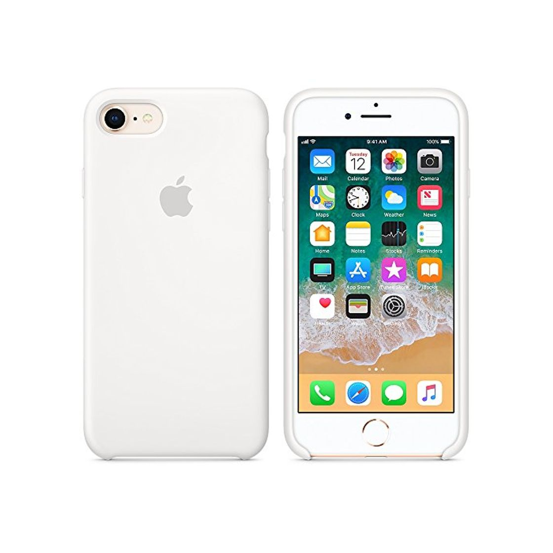 Producto Funda para iPhone 7/8 Carcasa Silicona Suave Colores del Caramelo con Superfino