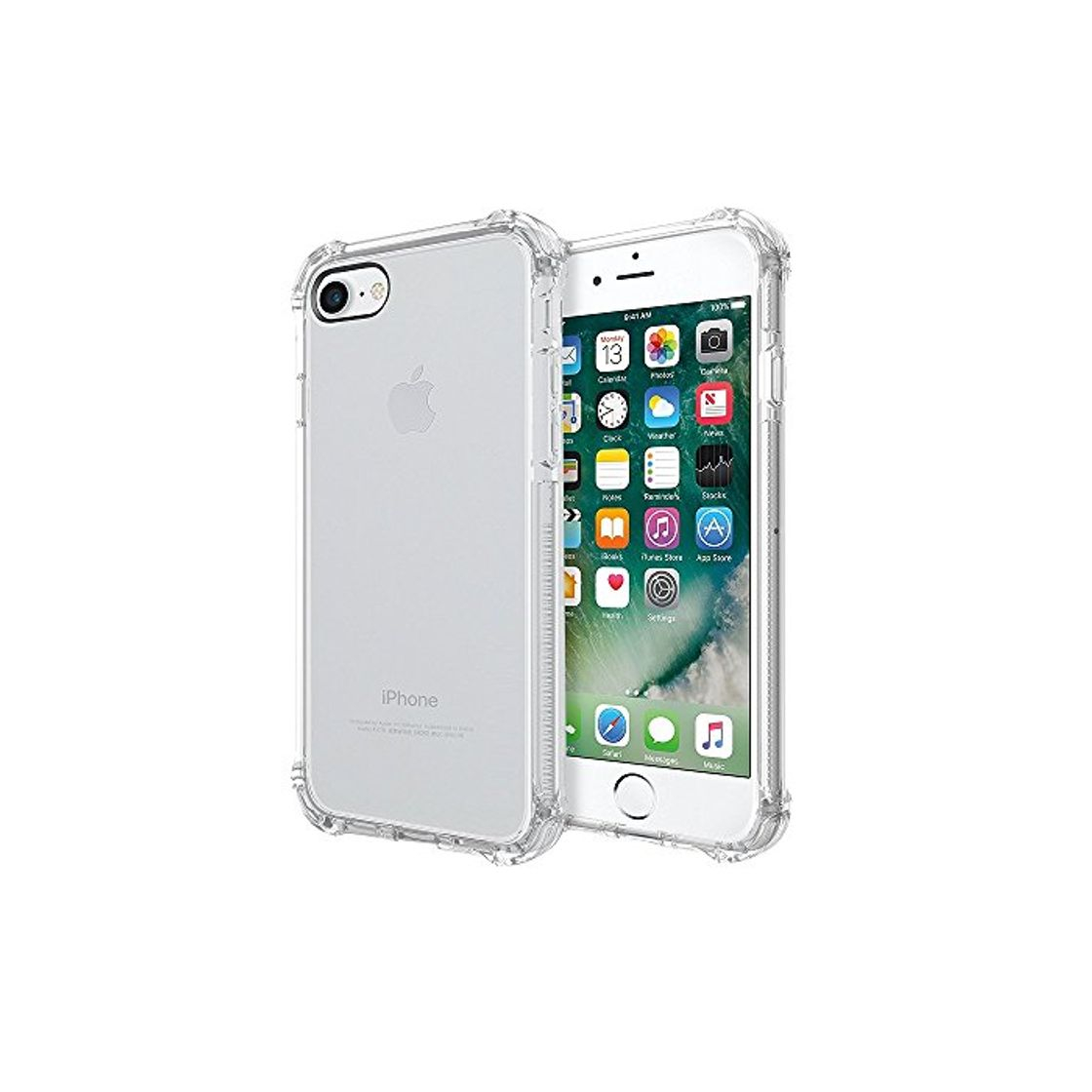 Electrónica ELECTRÓNICA REY Funda Anti-Shock Gel Transparente para iPhone 7