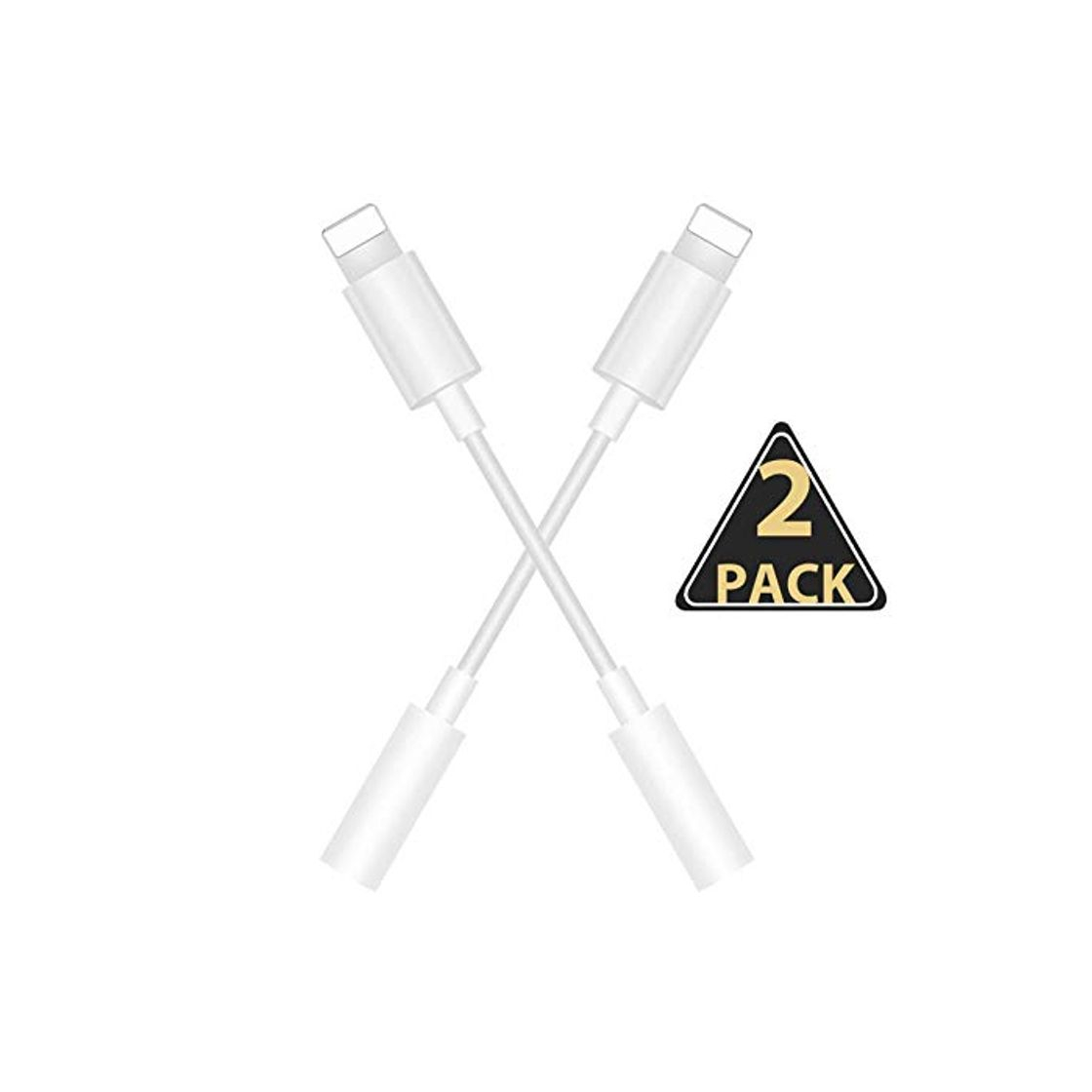 Producto 【2 Pack】Adaptador de iPhone Adaptador Jack de 3,5 mm Conector de Auriculares