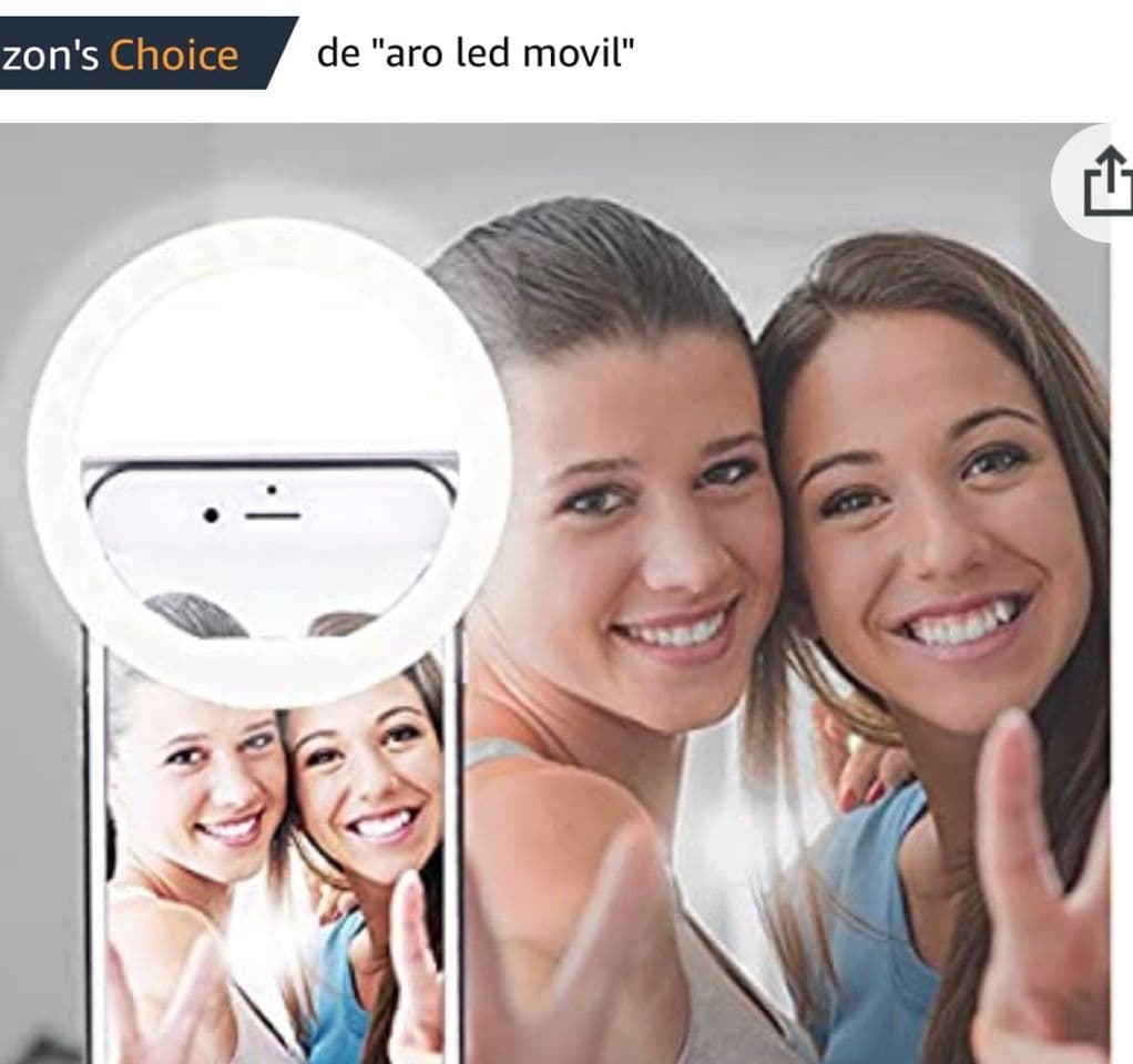 Moda AUTOPkio Selfie la luz del Anillo, la iluminación Recargable Selfie ...