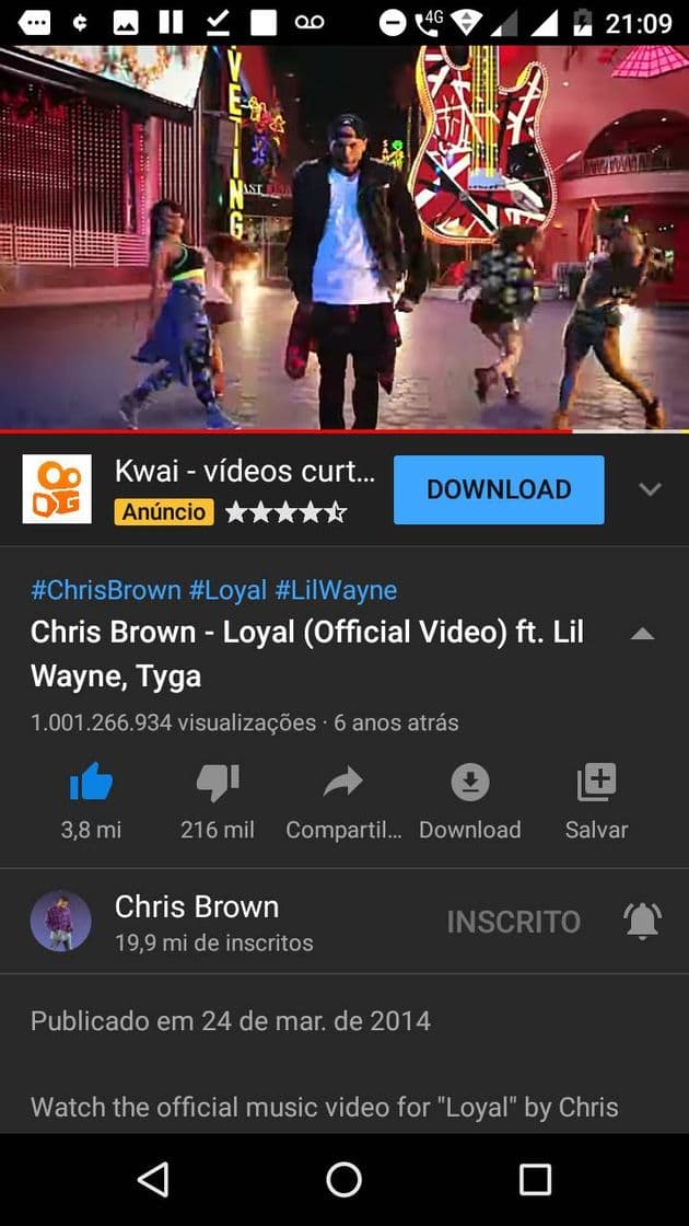 Canción Chris Brown - Loyal (Official Video) ft. Lil Wayne, Tyga - YouTube