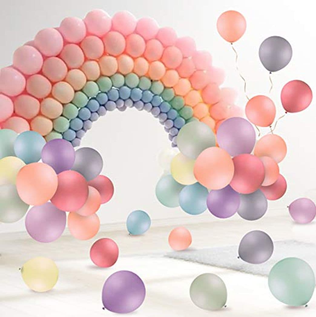 Product FORMIZON 120 Pcs Globos Pastel, Macaron Látex Globos de Cumpleaños para Decoración