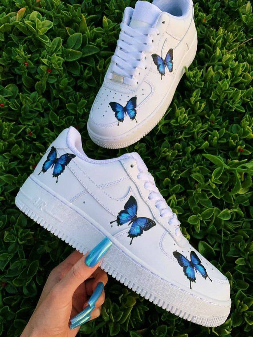 Moda Blue Butterfly AF1 | Dripcreationz