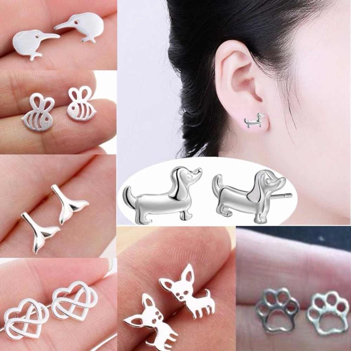 Product HUGJOU Simple Moda 925 Plata Esterlina Cereza Flor Zircon Stud Pendientes Para Mujer Regalo De La Muchacha Brincos