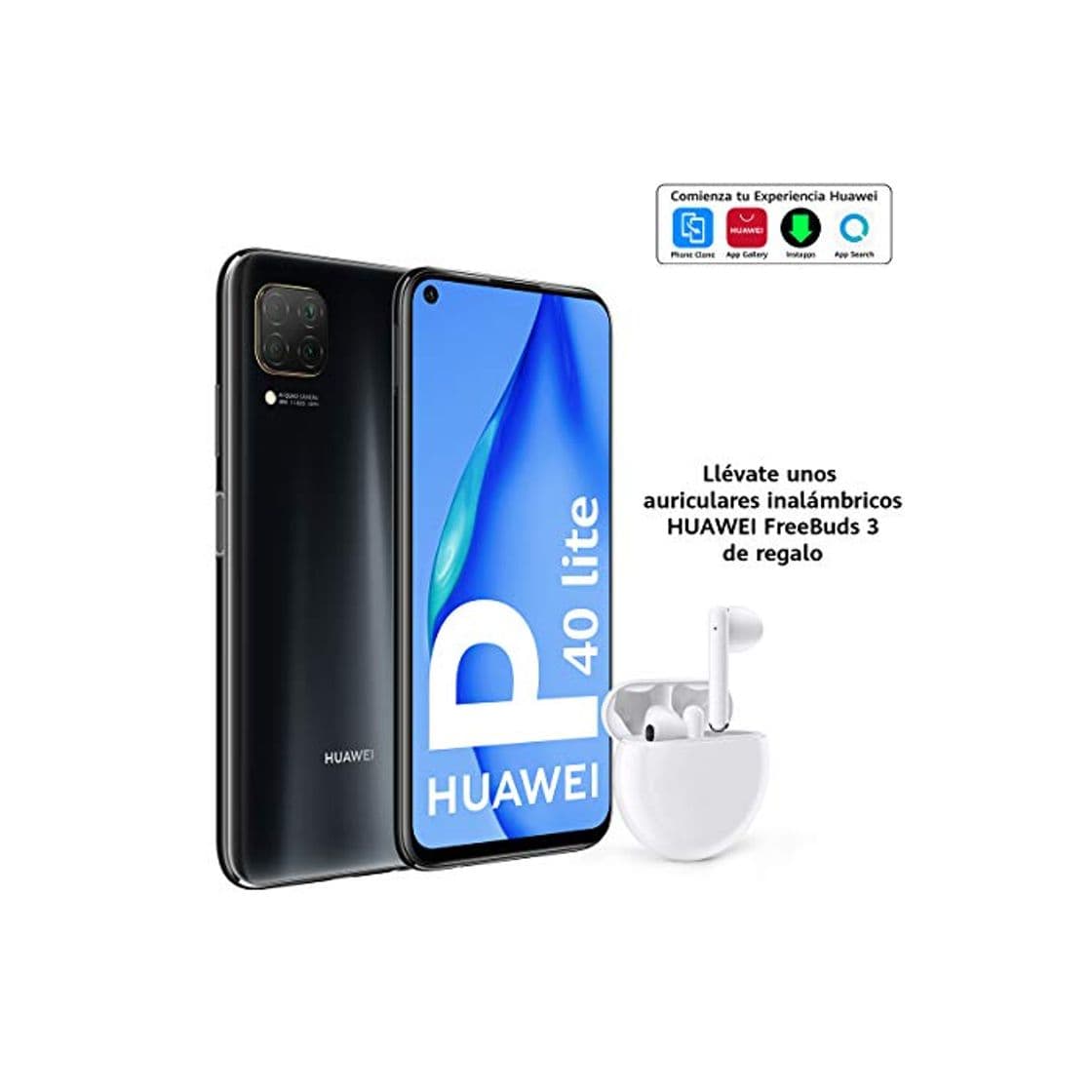 Electronic HUAWEI P40 lite - Smartphone con pantalla de 6.4" FullView