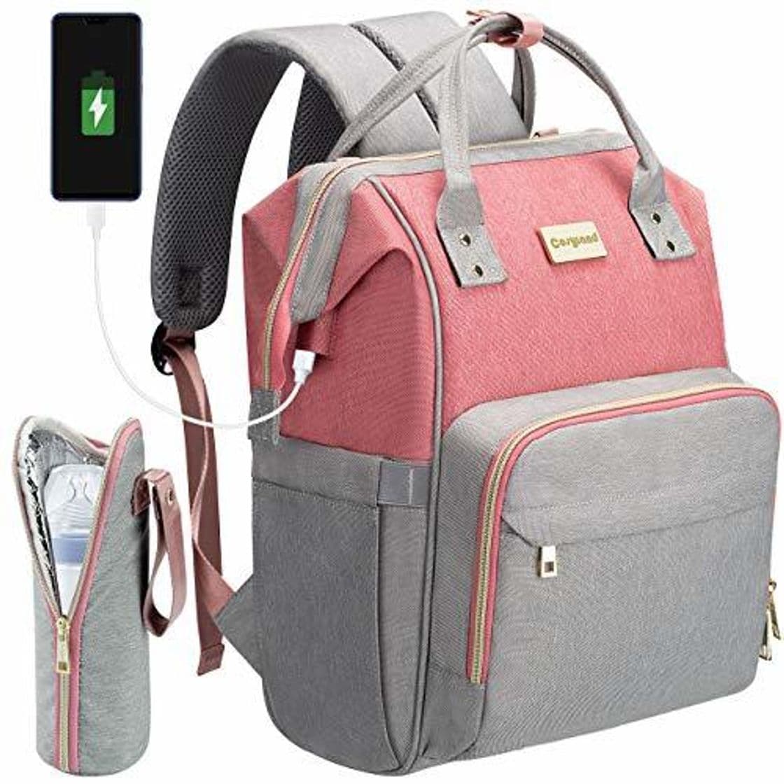 Product COSYLAND Mochilas para Pañales Biberones Bolso de Cambio Mamá Multifuncional Impermeable Gran