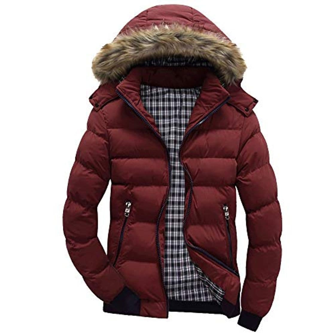 Moda BaZhaHei Hombre Invierno Cazadoras De Plumas Calor Grueso Manga Larga Encapuchado Chaquetas Acolchado Hombre Inverno Chaqueta Acolchada con Capucha De Pelo Espesar Cálido para hoombre