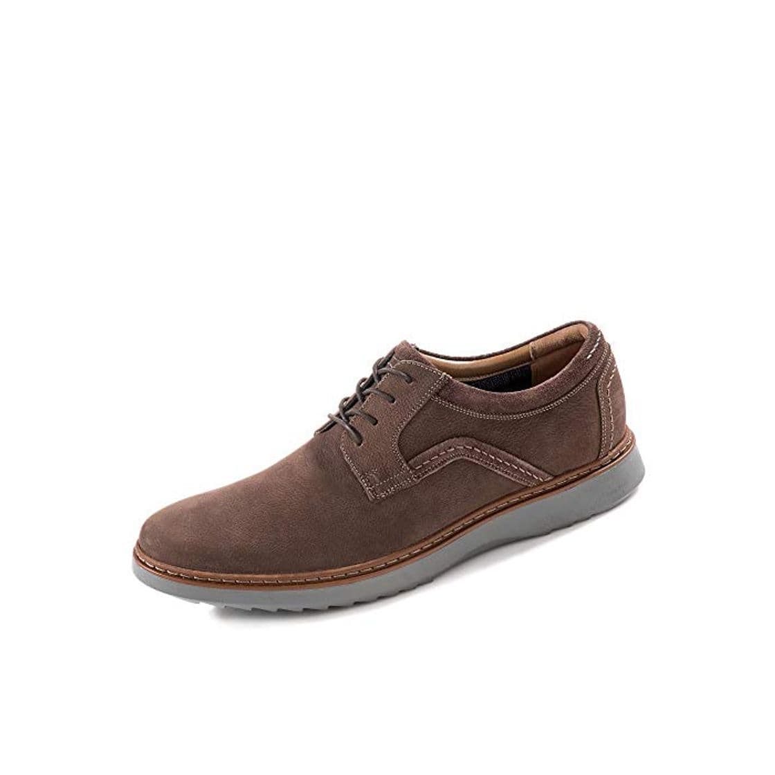 Fashion Clarks Un Geo Lace, Zapatos de Cordones Derby para Hombre, Marrón