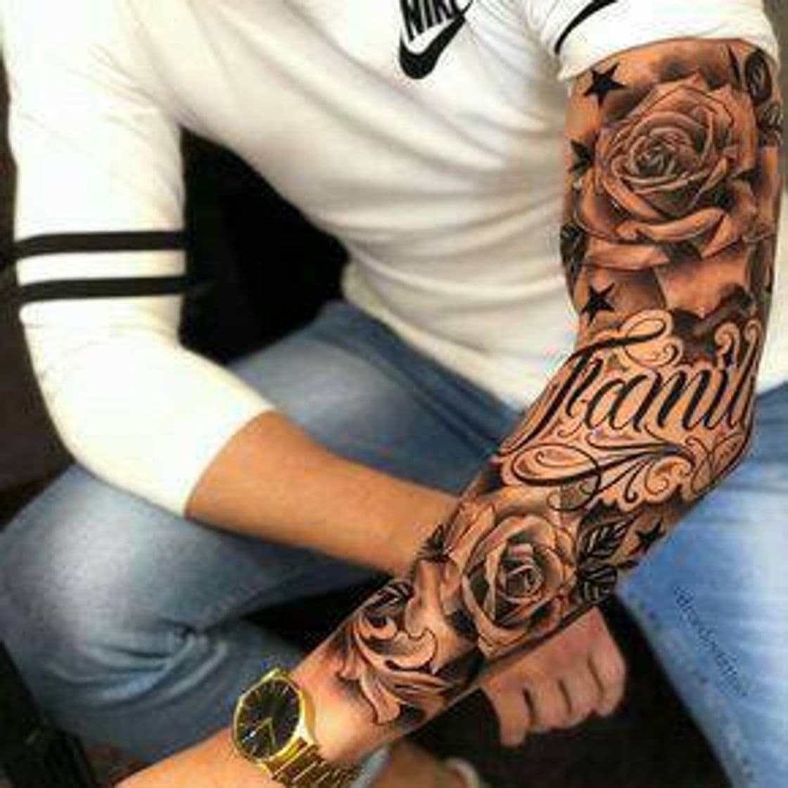 Fashion Tatuagem masculina