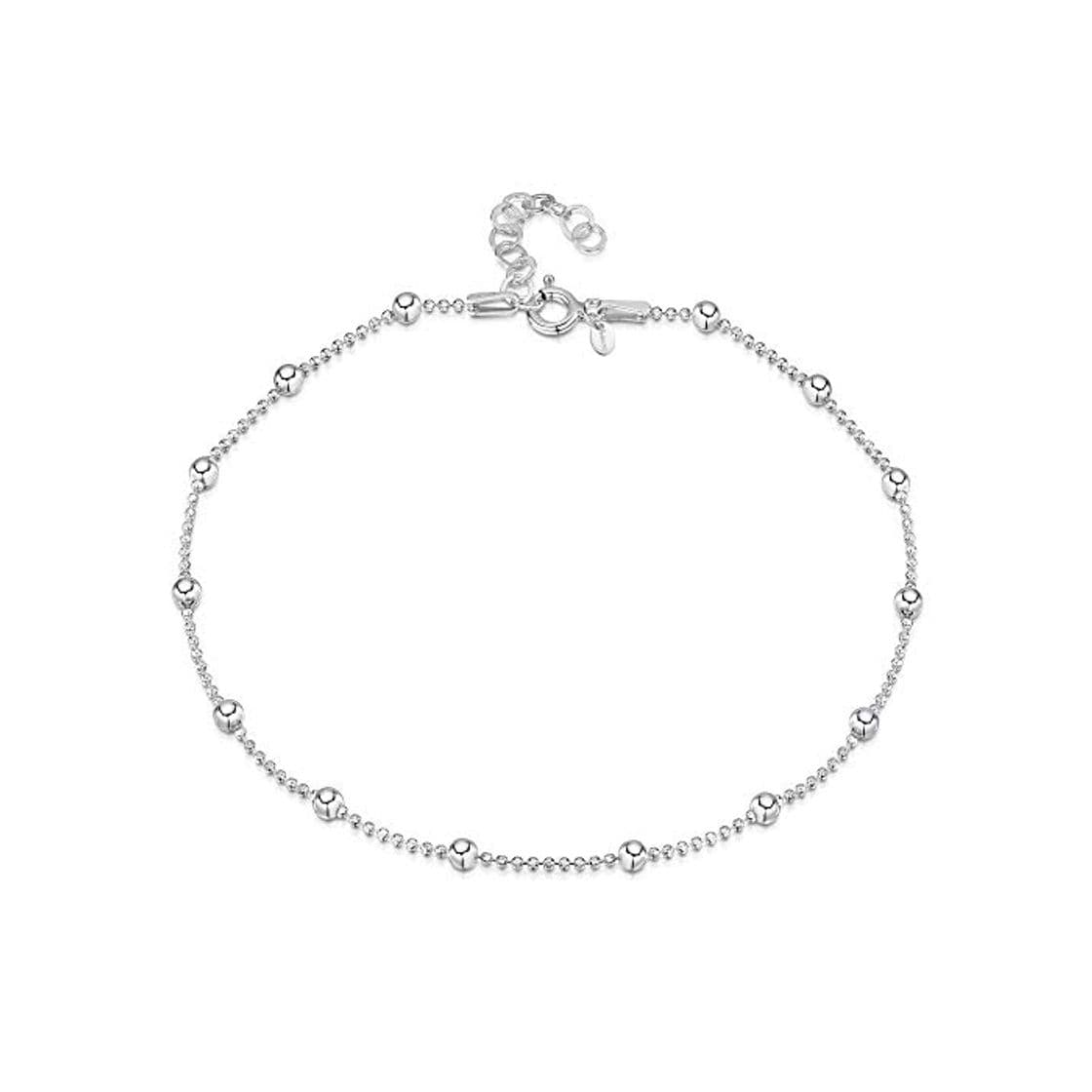 Moda Amberta® 925 Fina Plata de Ley - Brazalete de Tobillo - 3