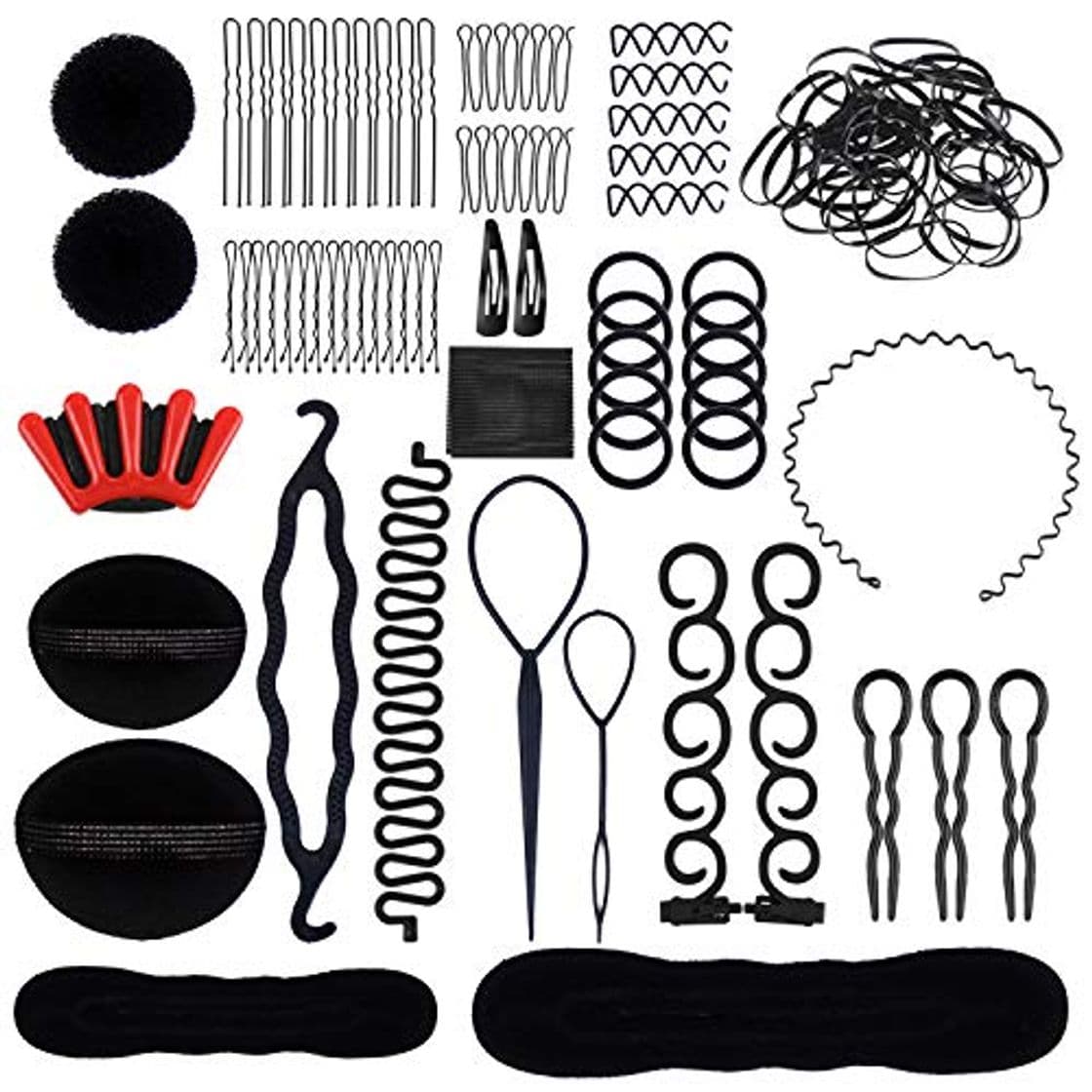 Producto Lictin 24 pcs Accesorios de Peinado- Set de Diseño de Cabello