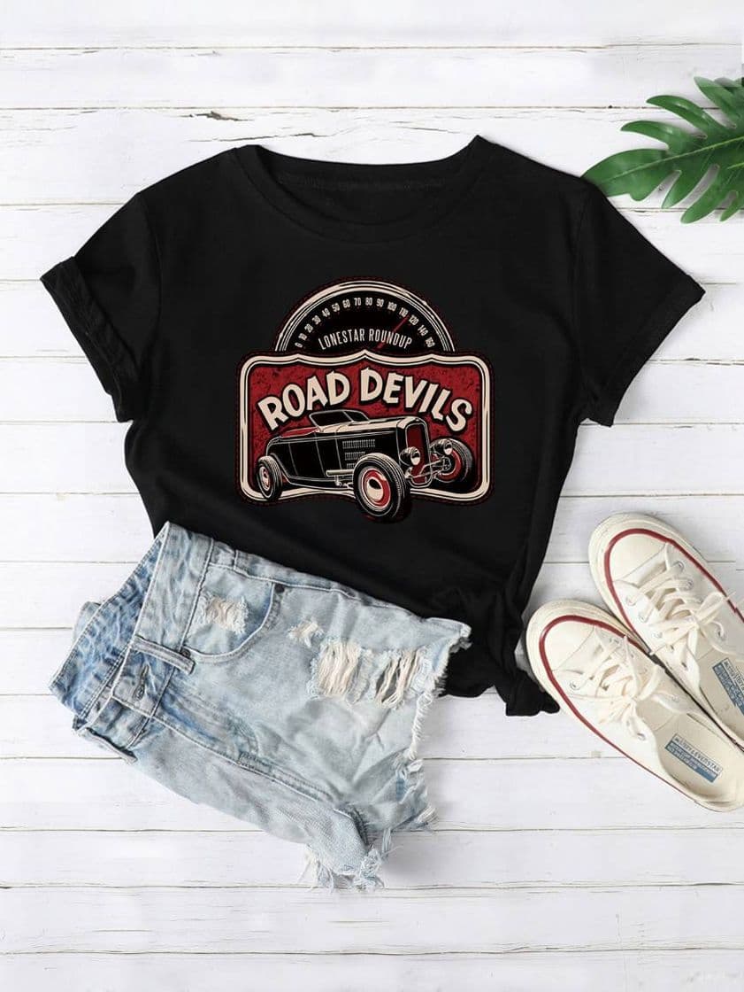 Fashion Camiseta con estampado Road Devils