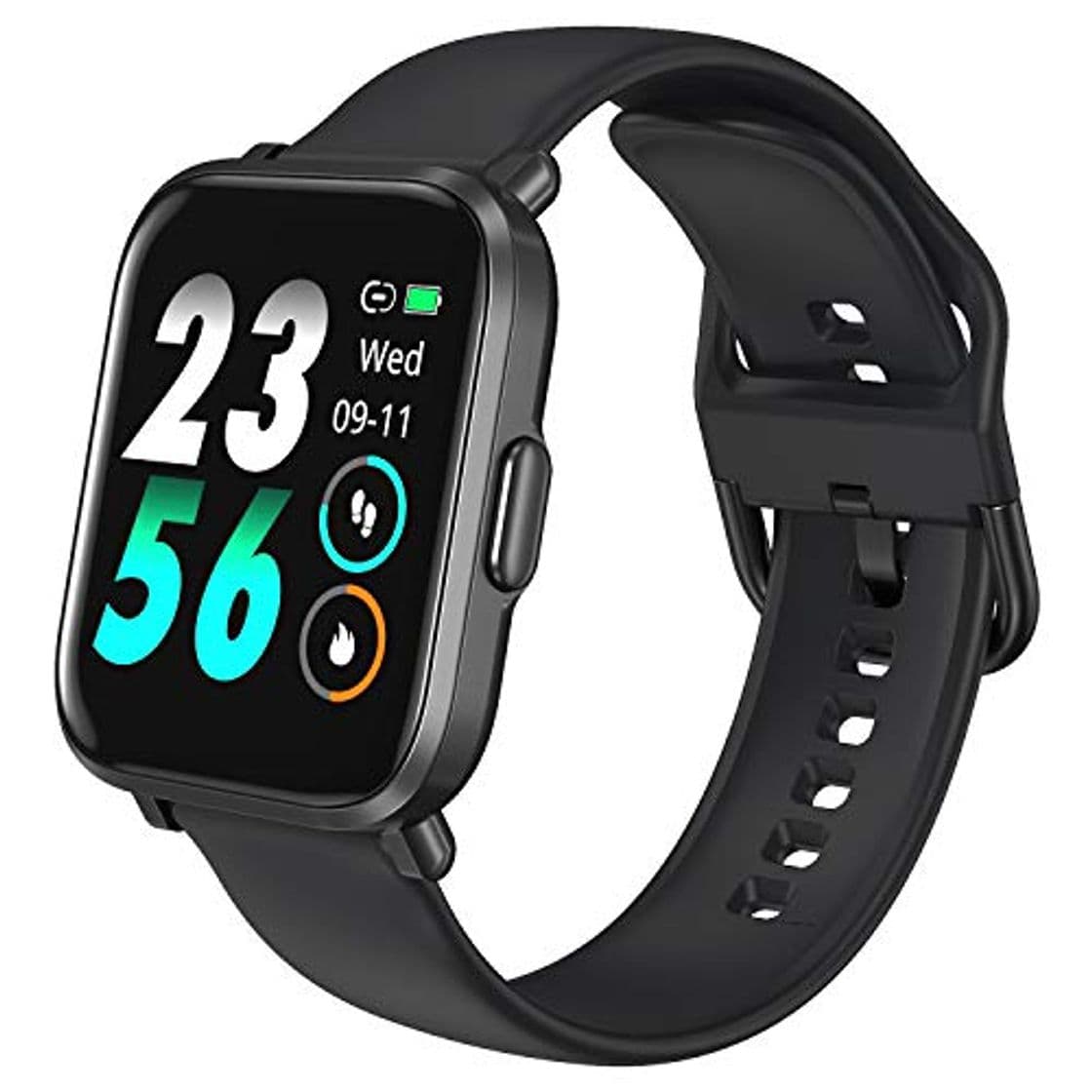 Producto HolyHigh Reloj Inteligente Pantalla Táctil Smartwatch Impermeable Deportivos Pulsera Actividad SpO2 Pulsómetro Monitor de Sueño Podómetro Brújula para Hombre Mujer Niños