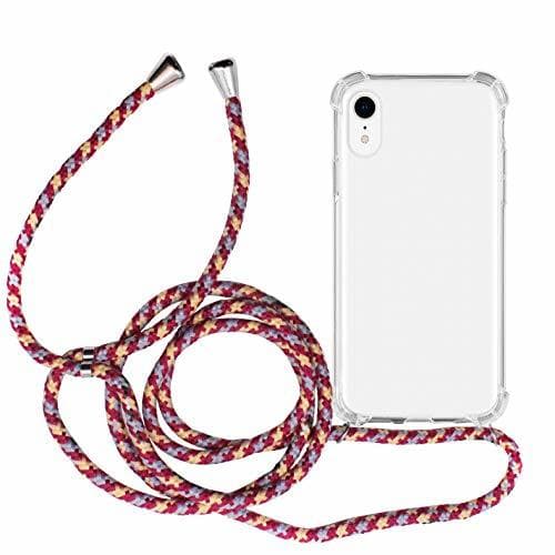 Electronic MyGadget Funda Transparente con Cordón para Apple iPhone XR