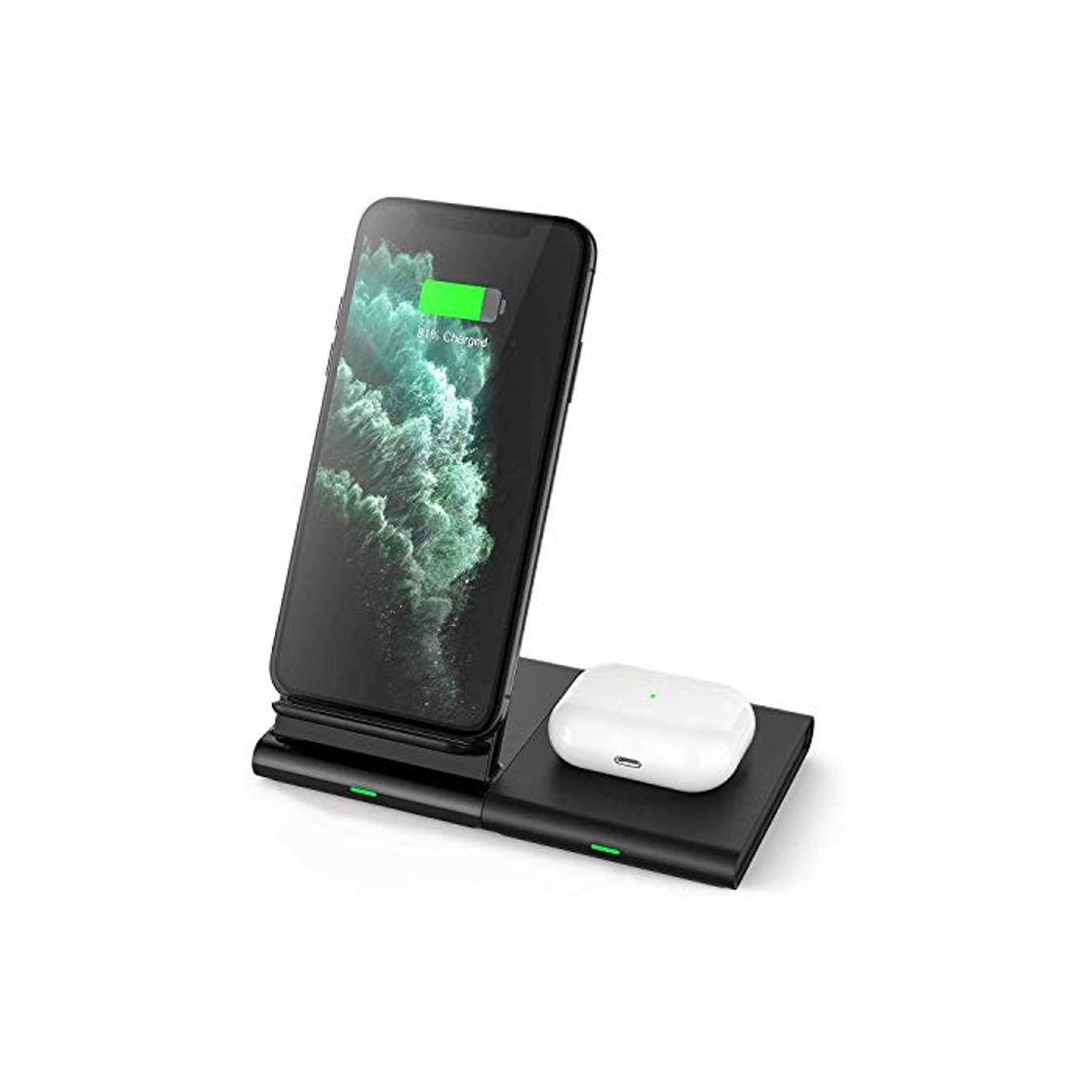 Electronic Hoidokly Cargador Inalámbrico Rápido Qi Fast Wireless Charger 7.5W para iPhone 11/11