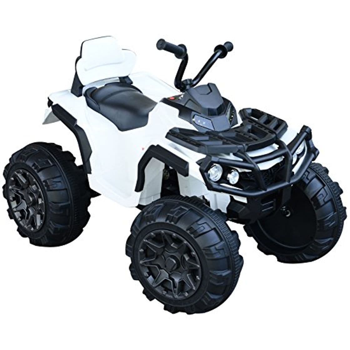 Product HOMCOM Quad Eléctrico Niño Coche Eléctrico Cuatrimoto Batería 12V con MP3 Radio Luces Sonidos 103x68x73cm Carga 30kg