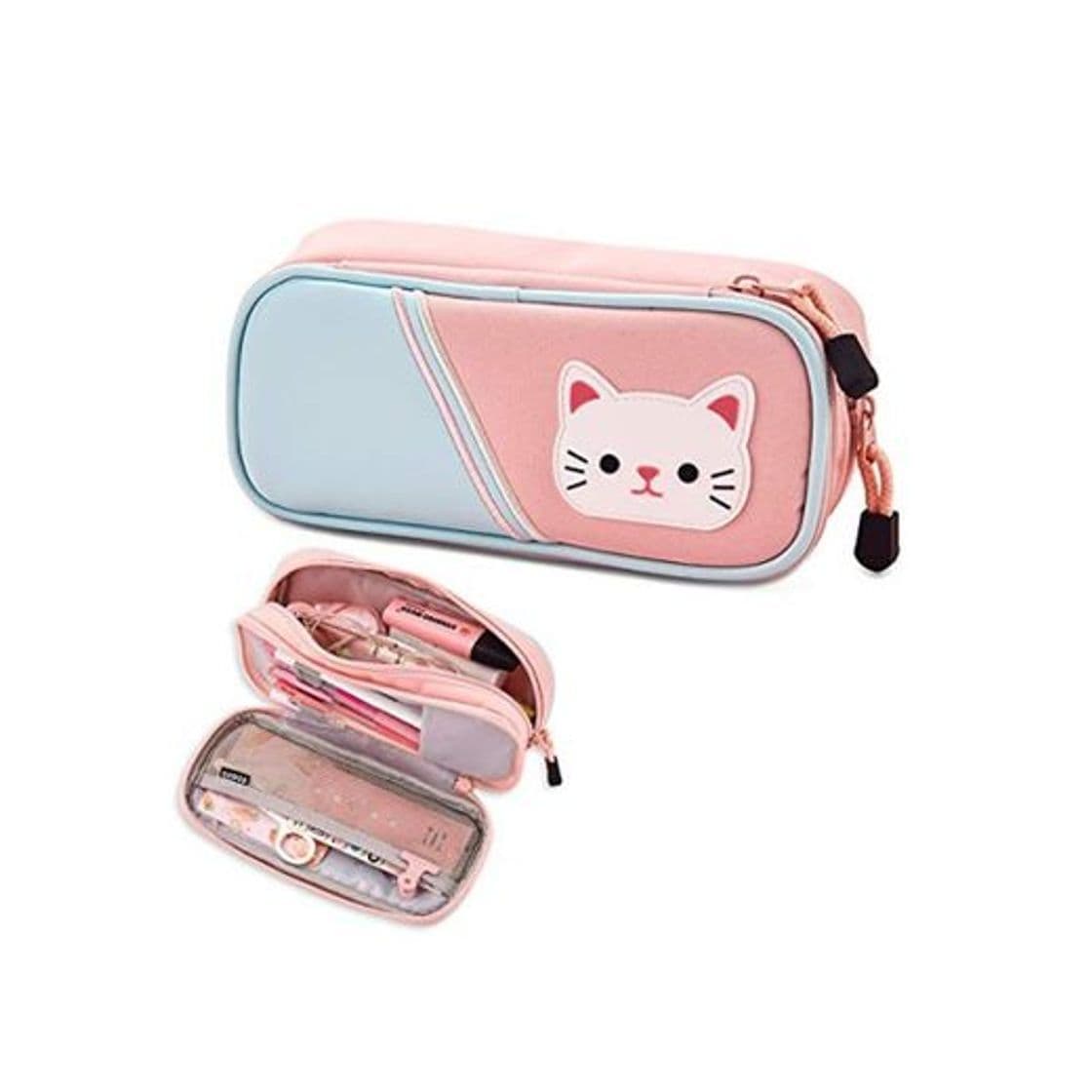 Fashion iSuperb Estuche Lápiz Bolsa Pencil Case Estuche de lápices Gran Multifuncional Cosmética