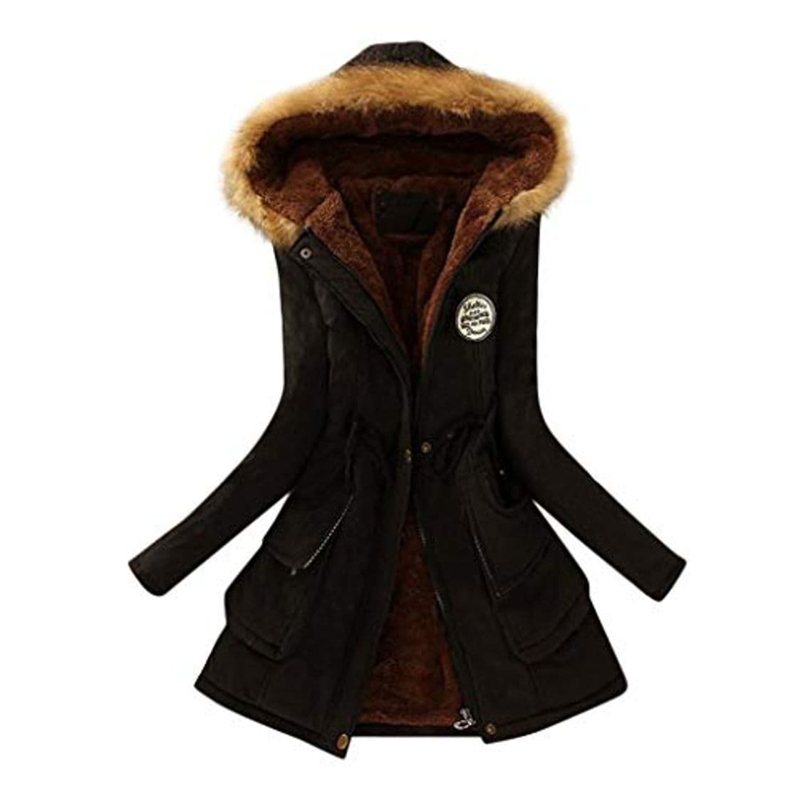 Moda Overdose Chaqueta con Capucha Larga del Cuello De Piel De Las Mujeres Caliente Mejor Vender Nueva 2019 Parka De Invierno Outwear