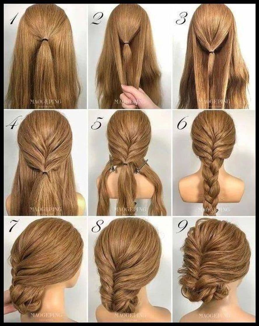 Moda Cabelo preso tutorial 😍