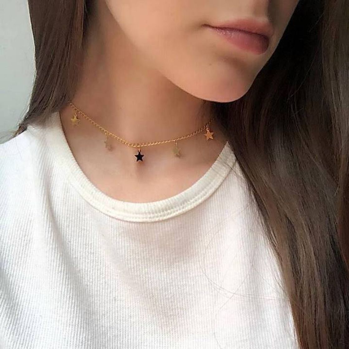 Moda Choker star, Dourada✨🌟