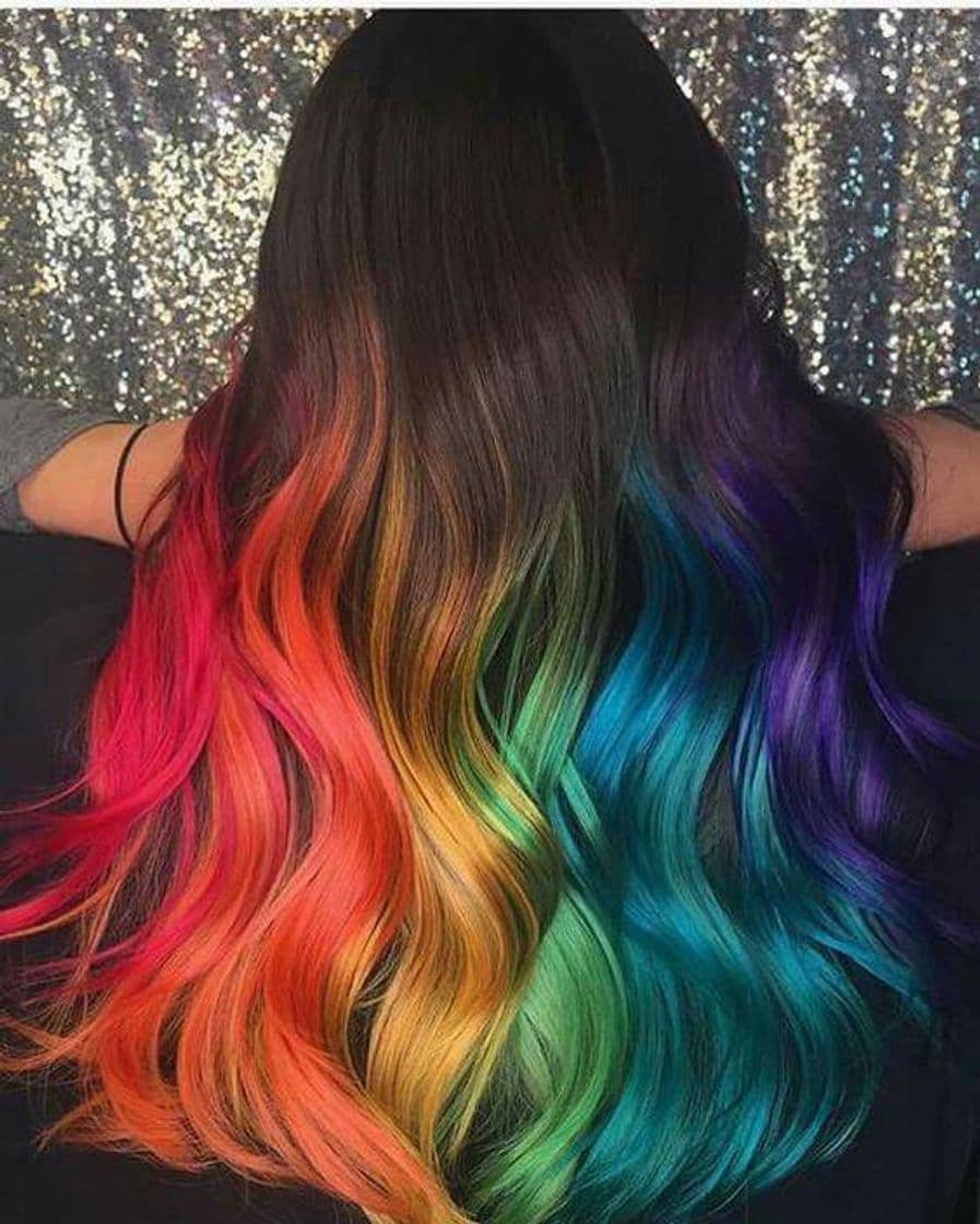 Fashion Cabelo arco-íris🌈