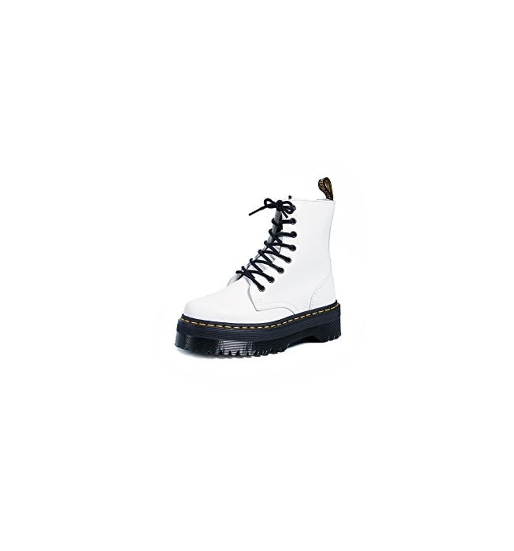 Fashion Dr Martens Jadon, Zapatilla de Velcro Unisex Adulto, Blanco