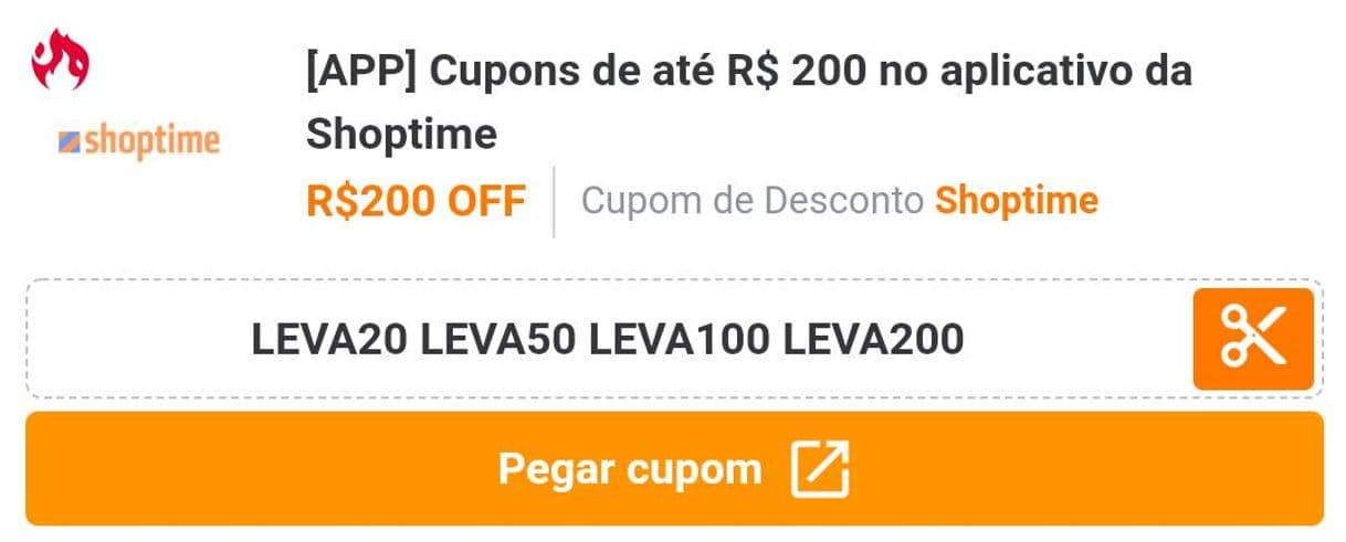 Moda shoptime ofertas no Apps