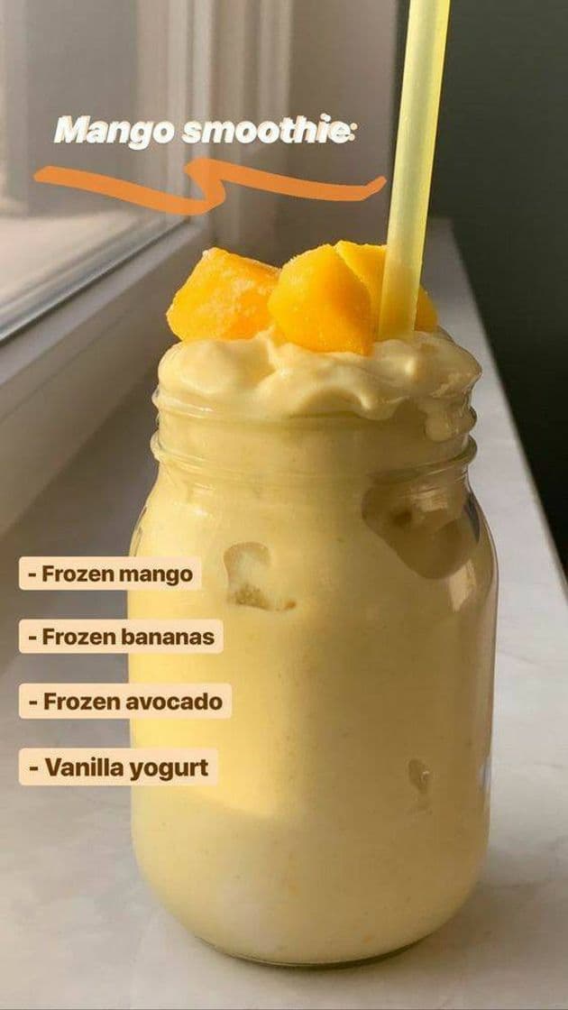 Fashion Receita de Mango smoothie