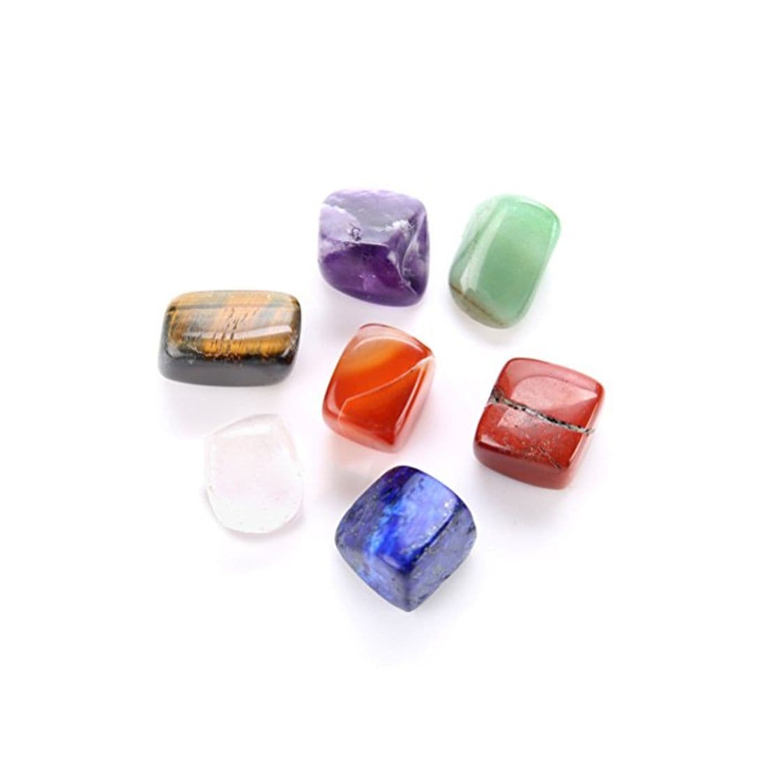 Product ROSENICE Cristales curativos 7 Piedras preciosas de Chakra y piedras de preocupación para equilibrar la meditación Meditación calmante Reiki