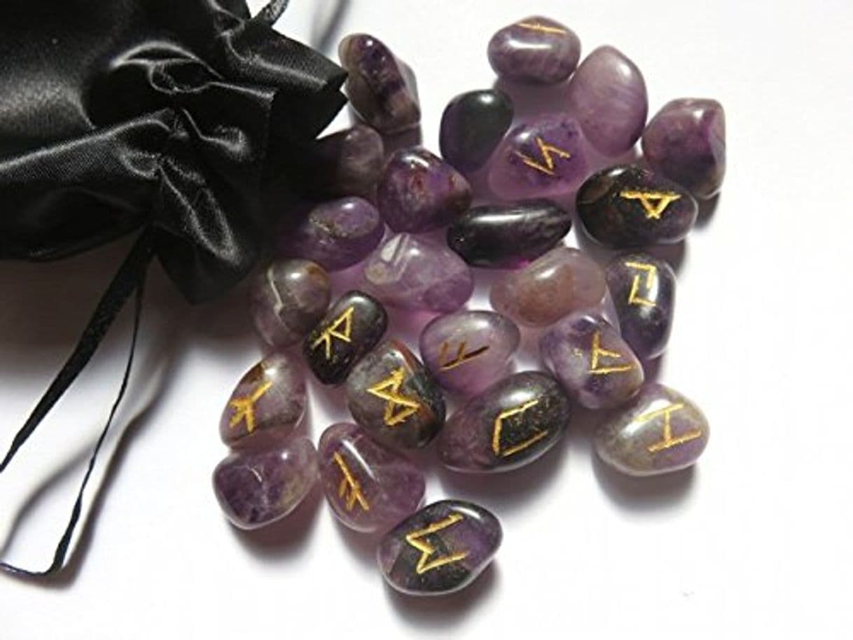 Producto Runes Amethyste – Lot de 25 Dans Pochette Suedine