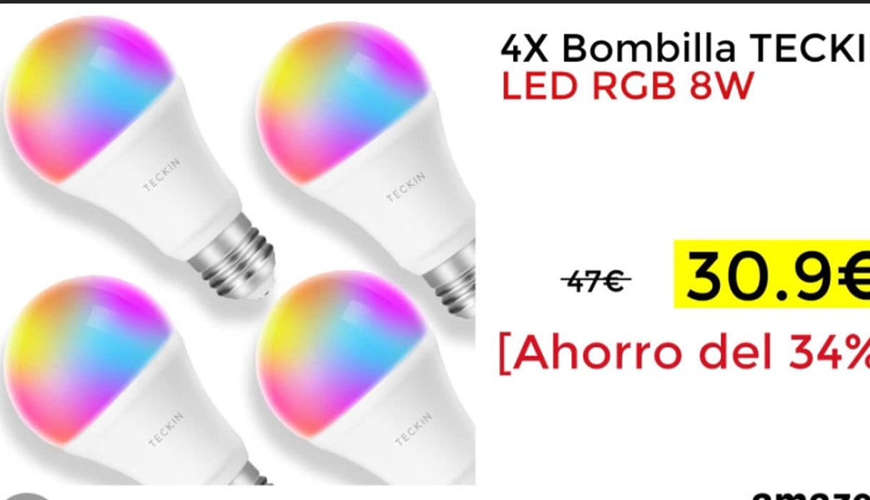 Moda Juego luces led para Alexa