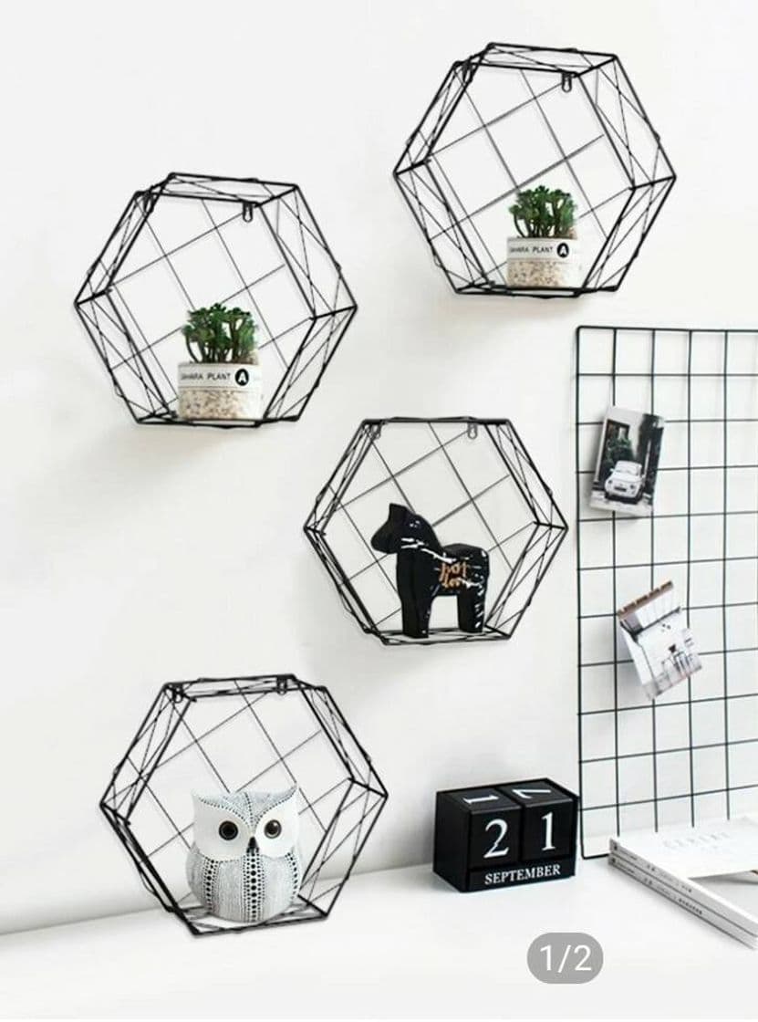 Product estantería hexagonal de hierro