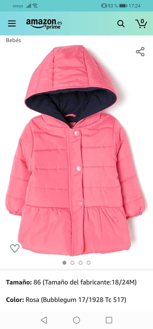 Fashion Chaqueta niña zippy solo 18