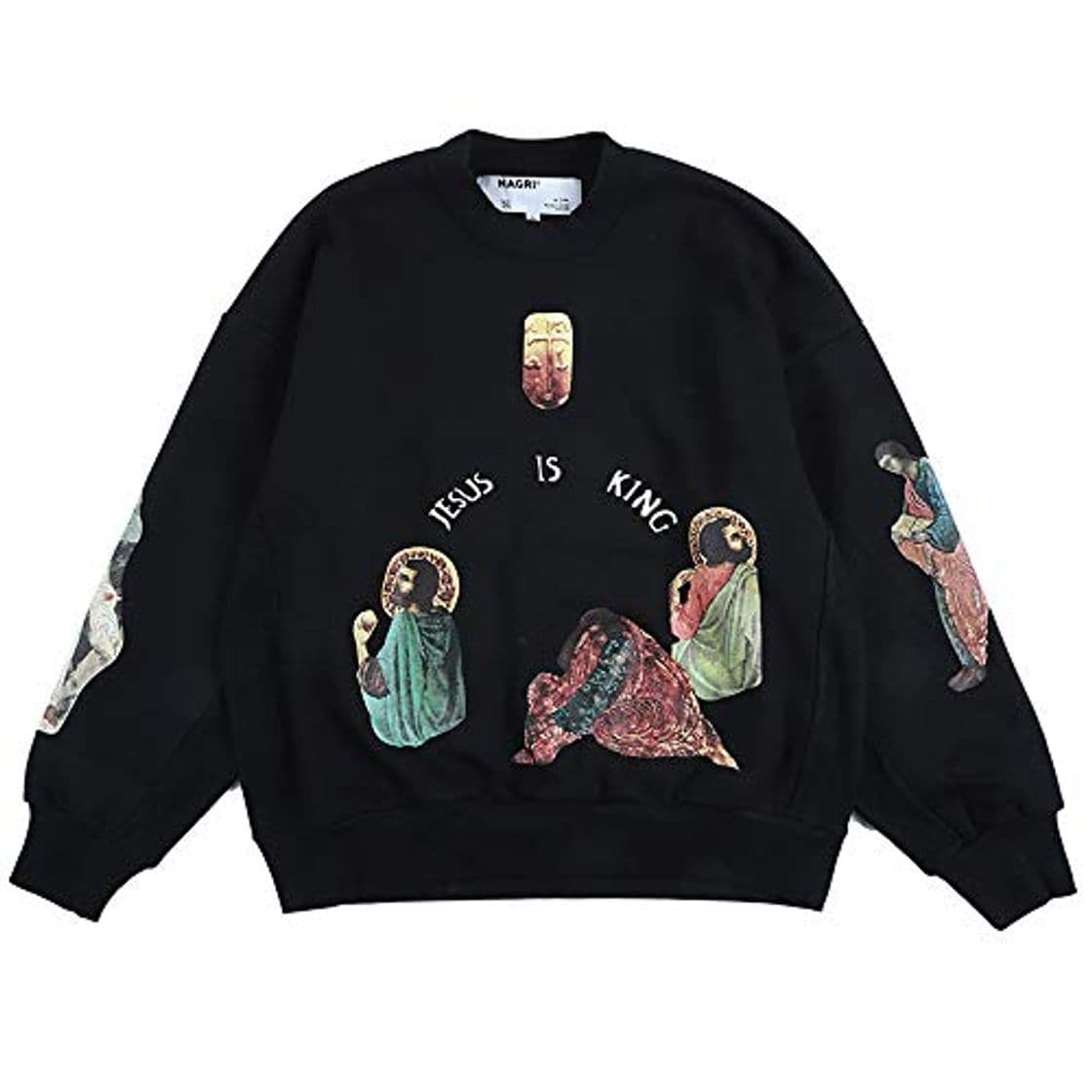 Moda Kanye Jesus is King álbum Sudaderas Sudaderas sin Capucha Sweatshirt