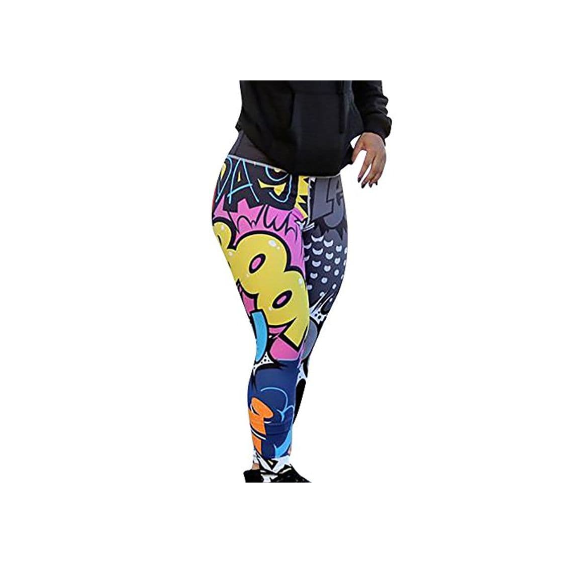 Producto SHOBDW Mujer Pantalones de Yoga Estampado de Entrenamiento Correr Pantalones Capri Gimnasio