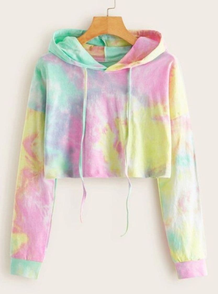 Product Color Tie Dye Sudaderas Tumblr Cortas con Capucha para Mujer Chica Adolescente