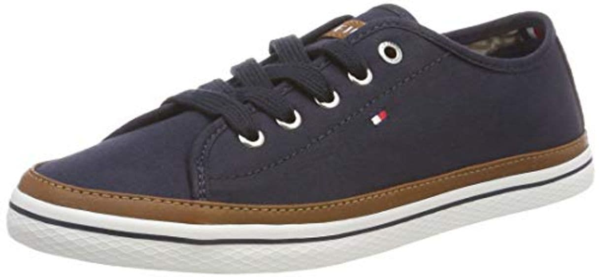 Moda Tommy Hilfiger K1285esha 6d, Zapatillas para Mujer, Azul