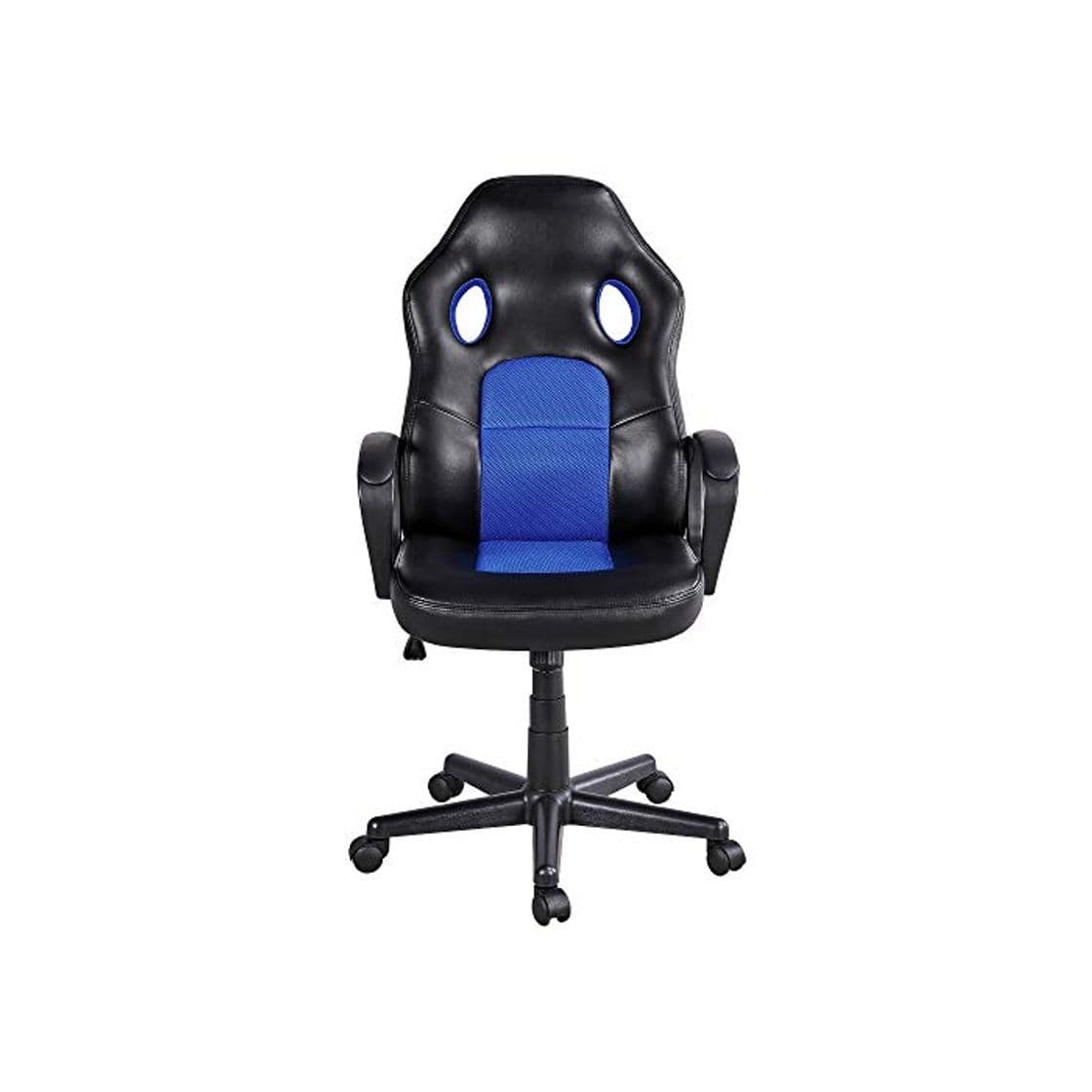 Producto Yaheetech Silla Gaming Sillón Ergonómica Giratoria para Escritorio Oficina Silla Gamer Despacho con Lumbar Ruedas de Ordenador Reclinable Carga de 150 kg Azul